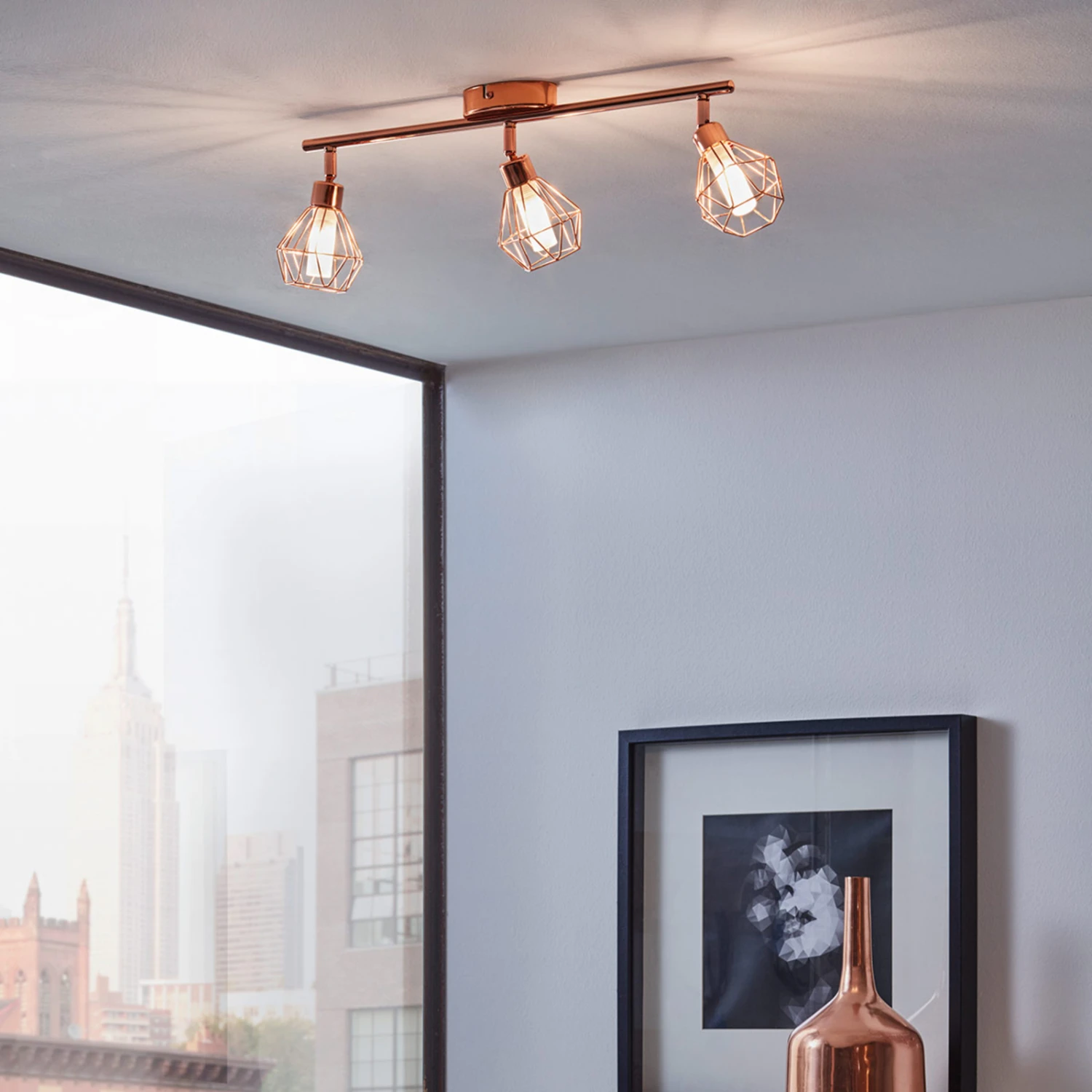 EGLO Zapata LED Ceiling Light, 3-bulb 2 EGLO Zapata LED Ceiling Light, 3-bulb - Image 2