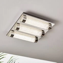 EGLO Tolorico LED Ceiling Light, 35 Cm Square