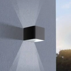 EGLO Doninni LED Outdoor Wall Light 1, Up&down, Black