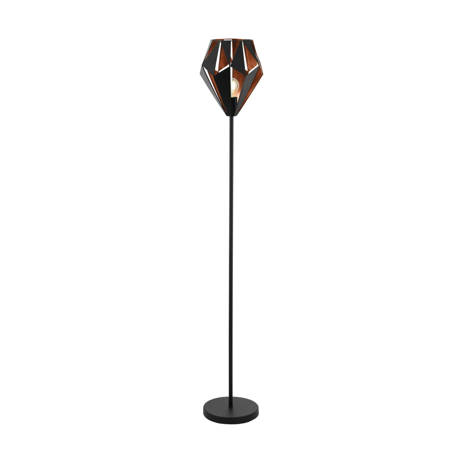 EGLO Carlton Floor Lamp Made Of Steel, Black/copper 2 EGLO Carlton Floor Lamp Made Of Steel, Black/copper - Image 2