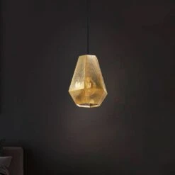EGLO Chiavica Hanging Light, Brass, 1-bulb, Ø20,5cm