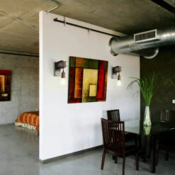 EGLO Townshend Wall Light In Steel, Brown -EGLO Store 3032803 2