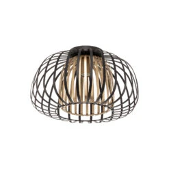EGLO Encinitos Ceiling Light, Black/brass -EGLO Store 3032840 2