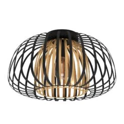 EGLO Encinitos Ceiling Light, Black/brass