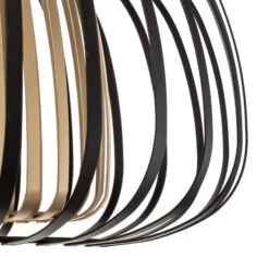 EGLO Encinitos Ceiling Light, Black/brass -EGLO Store 3032840 3