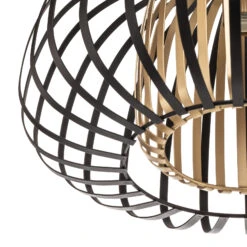 EGLO Encinitos Ceiling Light, Black/brass -EGLO Store 3032840 4