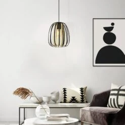 EGLO Encinitos Hanging Light, Black/brass, Ø 25,5 Cm -EGLO Store 3032841 4