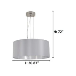 EGLO Maserlo 3 Light 21 Inch Satin Nickel Pendant Ceiling Light 5 EGLO Maserlo 3 Light 21 Inch Satin Nickel Pendant Ceiling Light -EGLO Store 31606a di