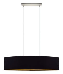 EGLO Maserlo 2 Light 39 Inch Satin Nickel Pendant Ceiling Light