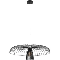 EGLO Champerico 1 Light 30.43 Inch Black Chandelier Ceiling Light