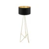 EGLO Camporale 61 Inch Gold Floor Lamp Portable Light