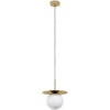 EGLO Arenales 1 Light 11 Inch Brushed Brass Pendant Ceiling Light