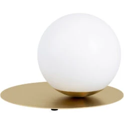 EGLO Arenales 8 Inch 60.00 Watt Brushed Brass Table Lamp Portable Light