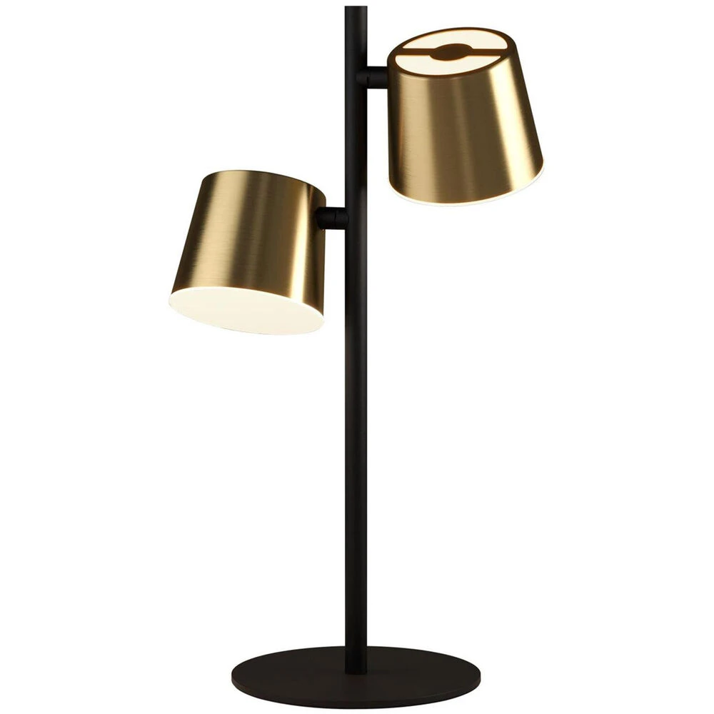 EGLO Altamira 20 Inch 5.00 Watt Structured Black And Brass Table Lamp Portable Light 1 EGLO Altamira 20 Inch 5.00 Watt Structured Black And Brass Table Lamp Portable Light