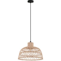 EGLO Ausnby 15 Inch Black Dome Pendant Ceiling Light