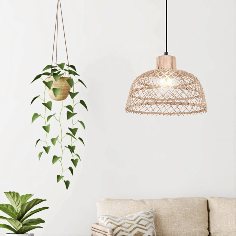 EGLO Ausnby 15 Inch Black Dome Pendant Ceiling Light 2 EGLO Ausnby 15 Inch Black Dome Pendant Ceiling Light - Image 2