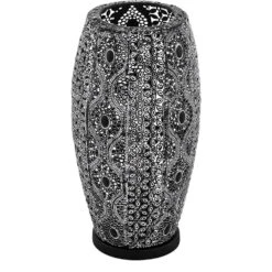 EGLO Riyadh 13 Inch Antique Black Table Lamp Portable Light