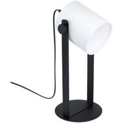 EGLO Burbank 17 Inch Black Table Lamp Portable Light