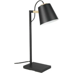 EGLO Lacey 19 Inch 25.00 Watt Structured Black Table Lamp Portable Light
