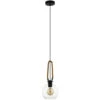 EGLO Roding 1 Light 7 Inch Structured Black Pendant Ceiling Light