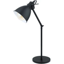 EGLO Priddy 17 Inch 40.00 Watt Black Desk Lamp Portable Light