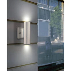 EGLO Riga 2 Light 8 Inch Stainless Steel Outdoor Sconce -EGLO Store 84002a app 02