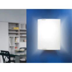 EGLO Grafik 1 Light 7 Inch Chrome ADA Wall Light -EGLO Store 84028a 2