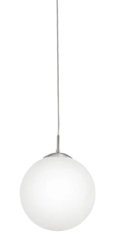 EGLO Rondo 1 Light 12 Inch Matte Nickel Pendant Light Ceiling Light