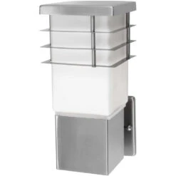 EGLO Calgary 1 Light 11 Inch Stainless Steel Outdoor Wall Light