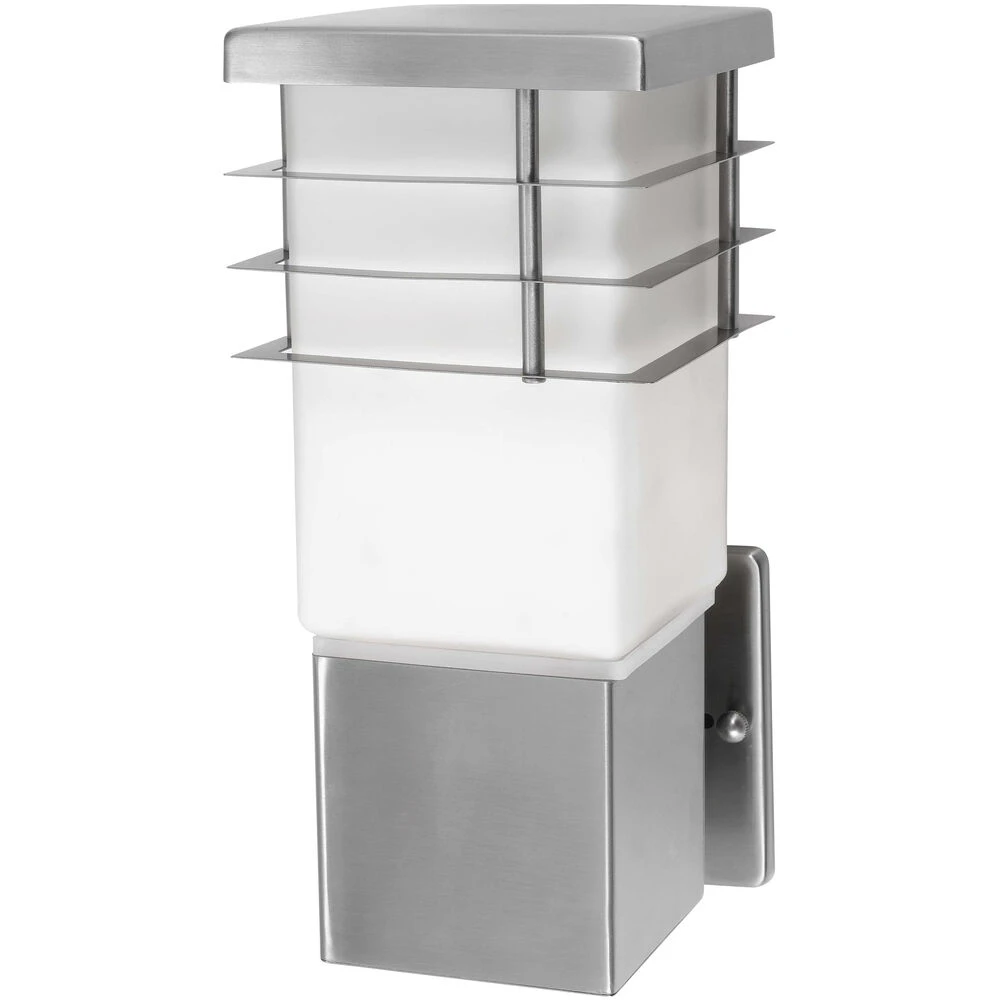 EGLO Calgary 1 Light 11 Inch Stainless Steel Outdoor Wall Light 1 EGLO Calgary 1 Light 11 Inch Stainless Steel Outdoor Wall Light