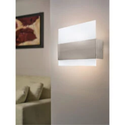 EGLO Nikita 1 Light 14 Inch Matte Nickel ADA Wall Light -EGLO Store 86997a 2