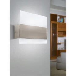 EGLO Nikita 1 Light 14 Inch Matte Nickel ADA Wall Light -EGLO Store 86997a 4