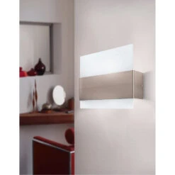 EGLO Nikita 1 Light 14 Inch Matte Nickel ADA Wall Light -EGLO Store 86997a 5