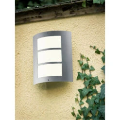 EGLO City 1 Light 10.63 Inch Stainless Steel Outdoor Wall Light -EGLO Store 88139a app