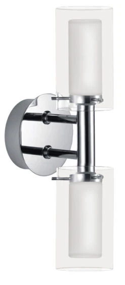 EGLO Palermo 2 Light 5 Inch Chrome Wall Light