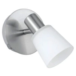 EGLO Gino 1 Light 5 Inch Matte Nickel Wall Spot Wall Light