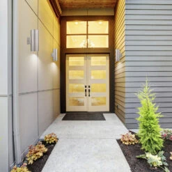 EGLO Ascoli 2 Light 13 Inch Stainless Steel Outdoor Wall Light -EGLO Store 90121a app 02