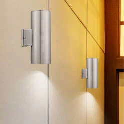 EGLO Ascoli 2 Light 13 Inch Stainless Steel Outdoor Wall Light -EGLO Store 90121a app 03