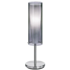 EGLO Pinto Nero 20 Inch 60.00 Watt Matte Nickel Table Lamp Portable Light