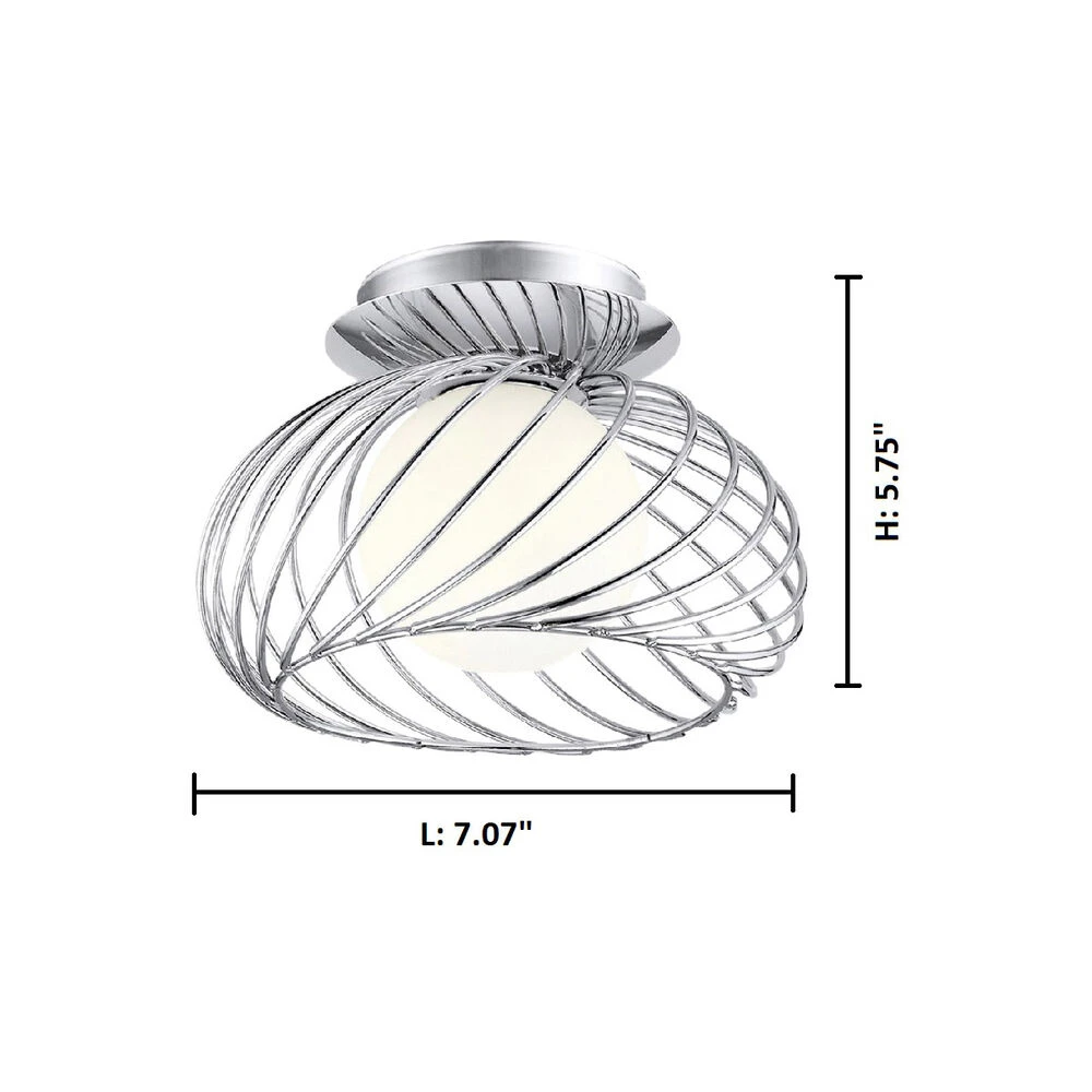 EGLO Thebe 1 Light 7 Inch Chrome Wall Light 2 EGLO Thebe 1 Light 7 Inch Chrome Wall Light - Image 2