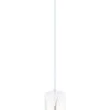 EGLO Rivato 1 Light 5 Inch White And Chrome Pendant Ceiling Light