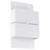 EGLO Kibea LED 10 Inch White Outdoor Wall Light