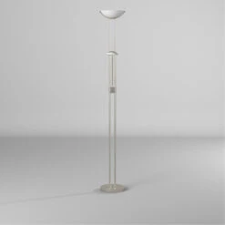 EGLO Baya 1 71 Inch 20.00 Watt Matte Nickel Floor Lamp Portable Light -EGLO Store 93874a bb 02