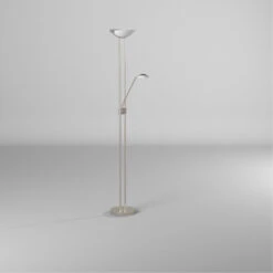 EGLO Baya 1 71 Inch 20.00 Watt Matte Nickel Floor Lamp Portable Light -EGLO Store 93874a bb 03