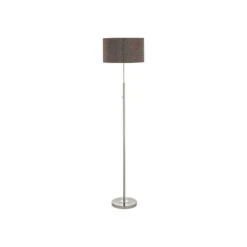 EGLO Romao II 64 Inch 24 Watt Satin Nickel And Chrome Floor Lamp Portable Light