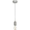 EGLO Silvares 5 Inch Grey Pendant Ceiling Light