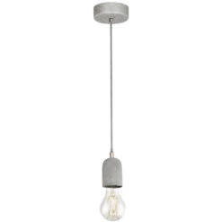 EGLO Silvares 5 Inch Grey Pendant Ceiling Light