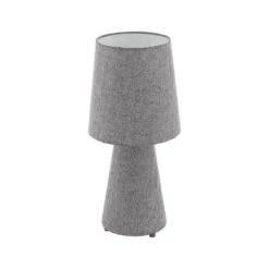 EGLO Carpara 19 Inch Grey Table Lamp Portable Light