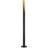 EGLO Barbotto 54 Inch 10.00 Watt Black And Gold Floor Lamp Portable Light
