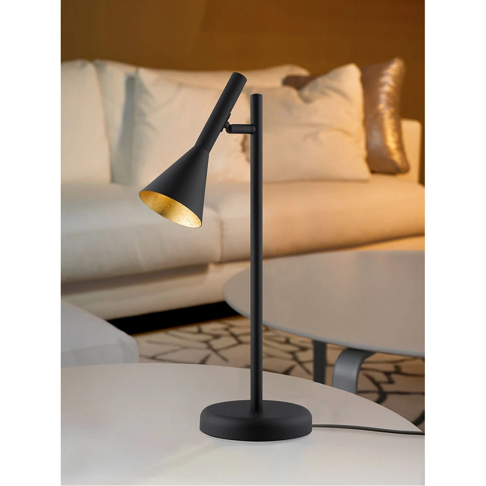 EGLO Cortaderas 19 Inch 10.00 Watt Black Table Lamp Portable Light 2 EGLO Cortaderas 19 Inch 10.00 Watt Black Table Lamp Portable Light - Image 2